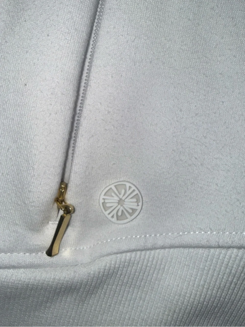 lilly pulitzer jacket womens small white luxletic al fresco full zip lightweight